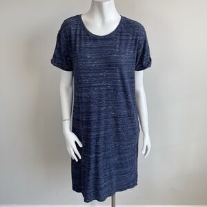 Pact The Mix Tee T-shirt Dress Pockets L Soft Organic Cotton Casual Lounge